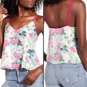 NWT WAYF Fontane Sequin Floral Swing Cami | S